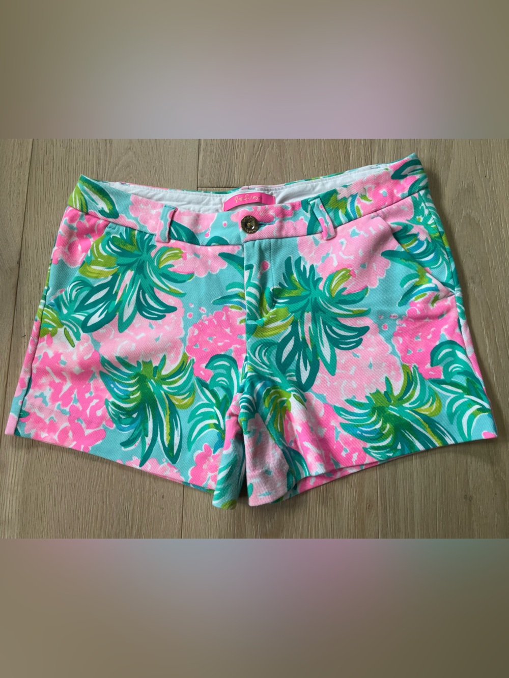 Lilly Pulitzer Callahan Knit Shorts Floral Size 6